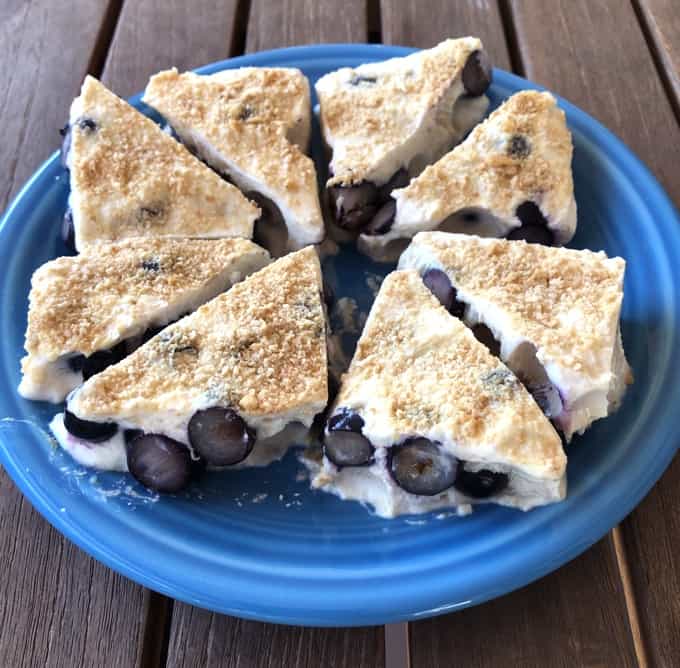 Lemon Blueberry Cheesecake Yogurt Bark 1