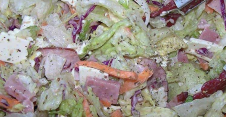 Italian Sub Salad Recipe Featured