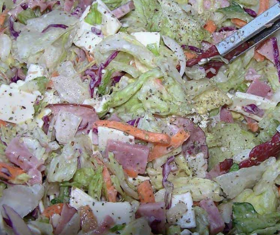 Italian Sub Salad Recipe Featured