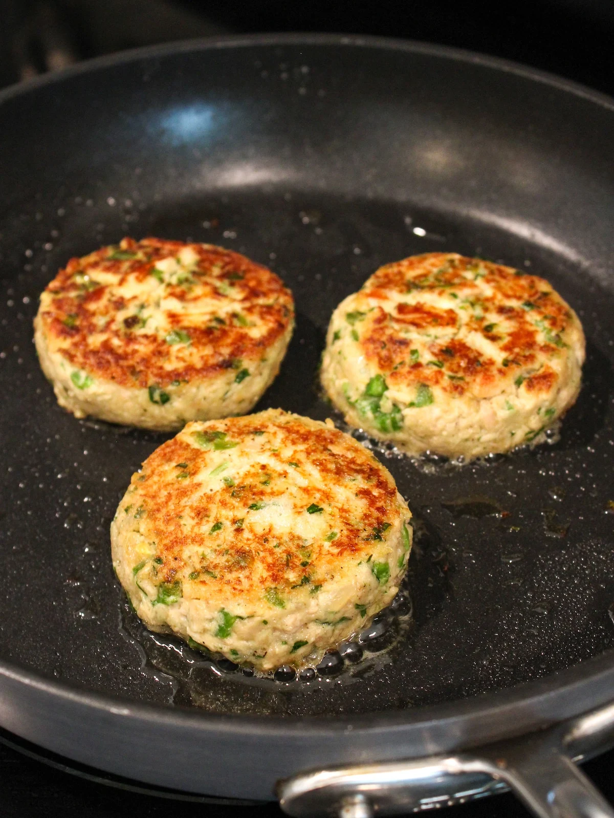 Tuna Cakes With Jalapeno And Cilantro Frying Tuna Cakes