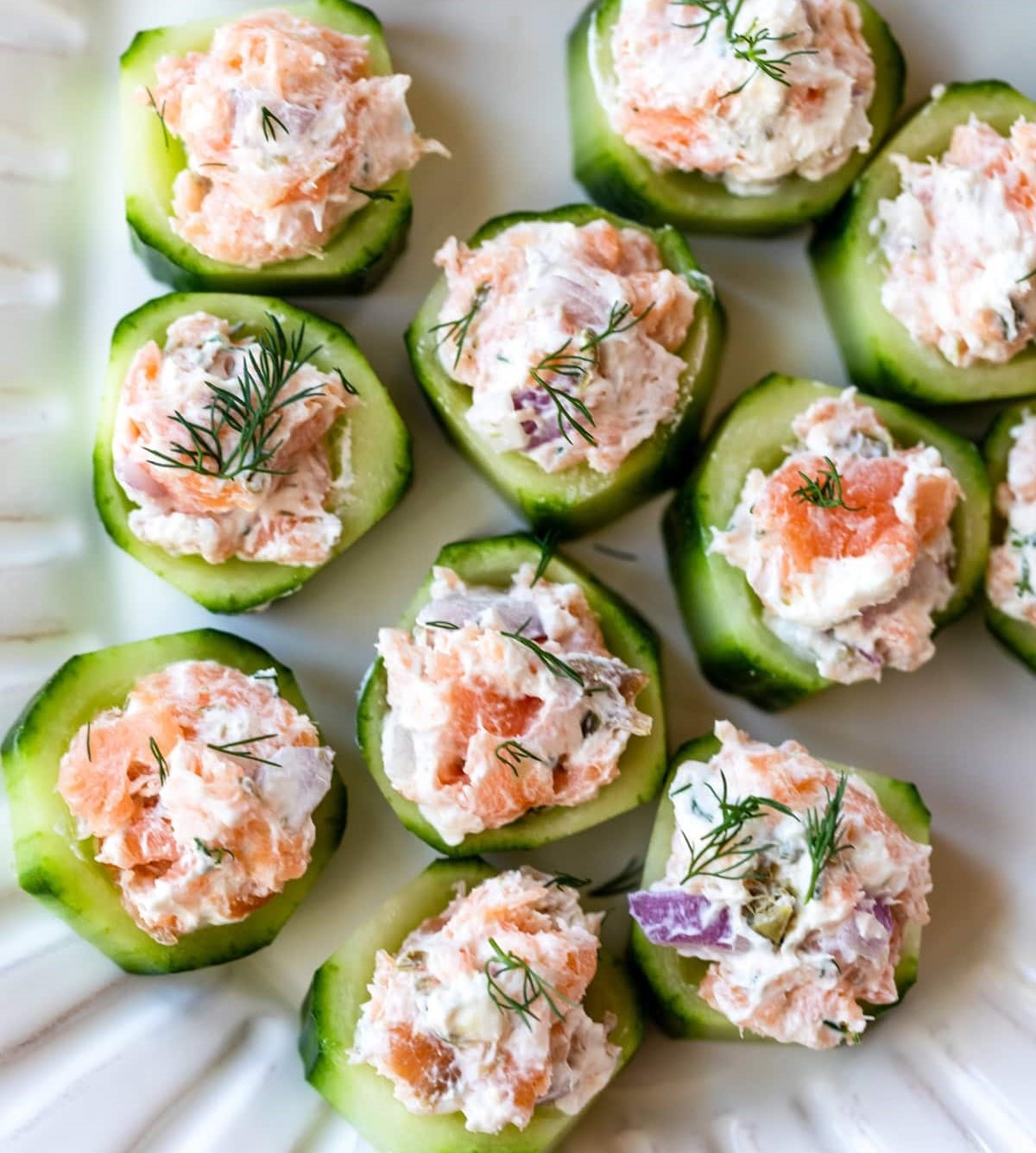 Smoked Salmon Cucumber Bites 5