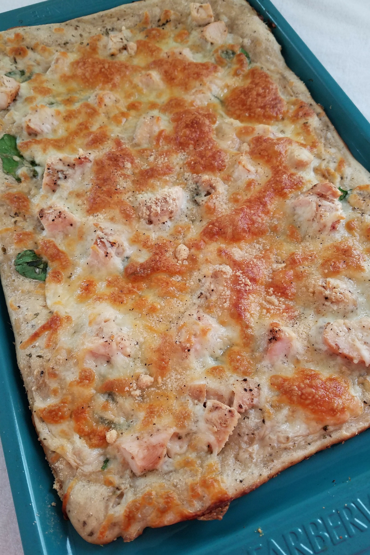 Weight Watchers Chicken Alfredo Pizza