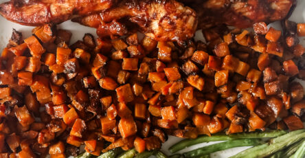 Close Up Bbq Sheet Pan